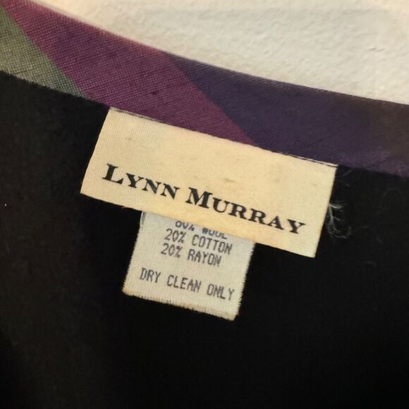 Vintage Lynn Murray Jacket Women’s Retro Artsy Tapestry Wool blend size 6 - Picture 4 of 16
